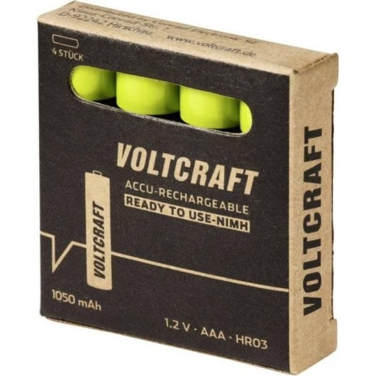 Wiederaufladbare AAA Batterie Voltcraft NiMH 1050 mAh 4 Stück