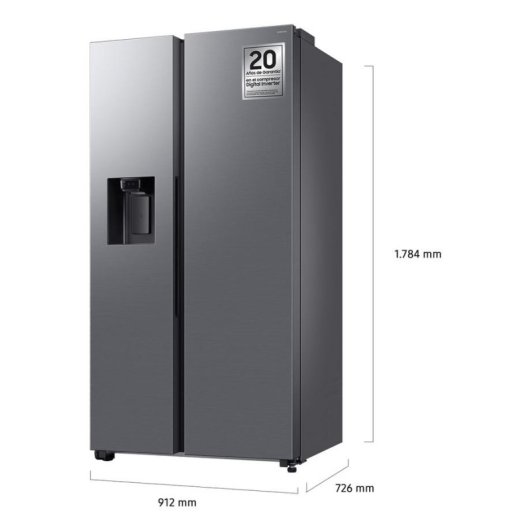Frigorífico americano Samsung RS70F67KCTEF Total No Frost 178cm 634L C Inox WiFi IA