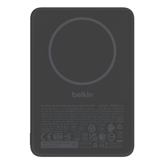Batterie externe Belkin BPD017HQBK 5000 mAh MagSafe sans fil 7,5 W noire