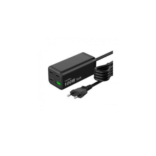 Base di Carica CoolBox ChargeMaster 4 Pro 100W GaN 3 USB-C USB-A