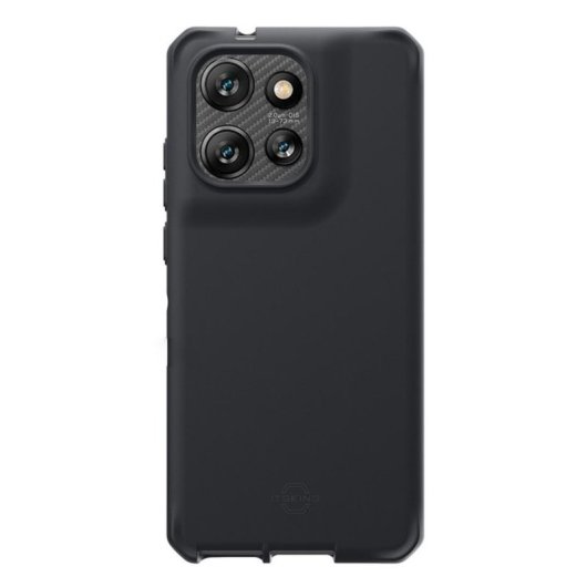 Funda para móvil Mobilis Spectrum_R Polímero Negra Antibacteriana y Antigolpes para Motorola Edge 50 Neo