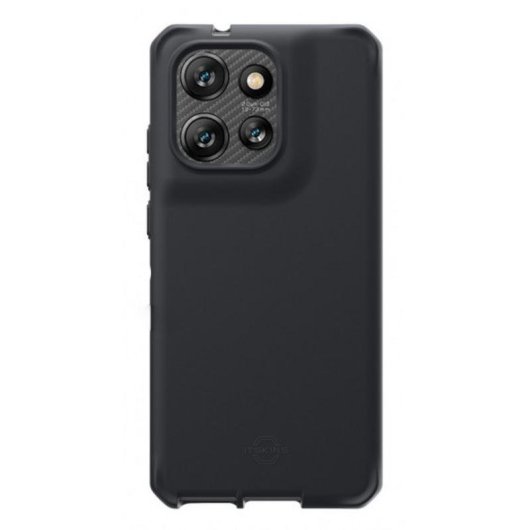 Funda para móvil Mobilis Spectrum_R Polímero Negra Antibacteriana y Antigolpes para Motorola Edge 50 Neo