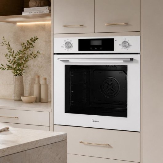 Horno Multifunción Midea MBOG2-D2M90(WH) 70L 60cm Hidrolítico con WiFi Blanco