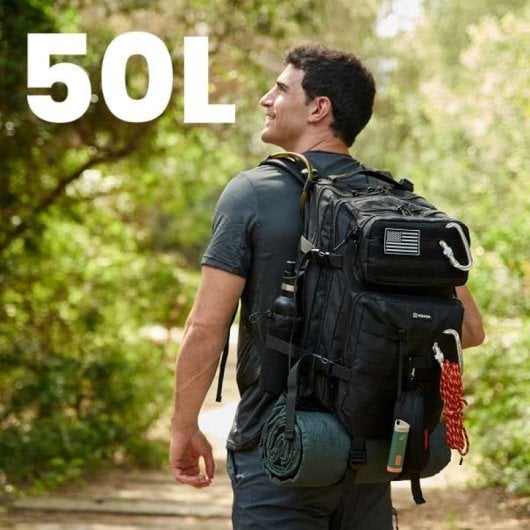 Numada Army B50 Mochila Táctica Negronegro
