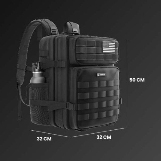 Numada Army B50 Mochila Táctica Negronegro