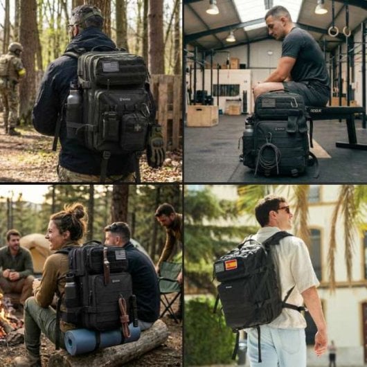 Numada Army B50 Mochila Táctica Negronegro