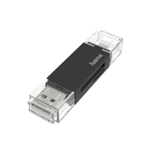 Lecteur de cartes Hama Essential USB-A/Micro-USB OTG SD et MicroSD