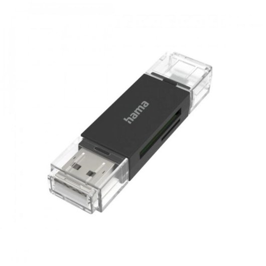 Lecteur de cartes Hama Essential USB-A/Micro-USB OTG SD et MicroSD