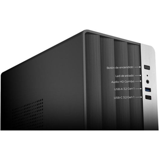 Boîtier PC CoolBox M870 Micro ATX USB-C 3.2 Gen1 500W Noir