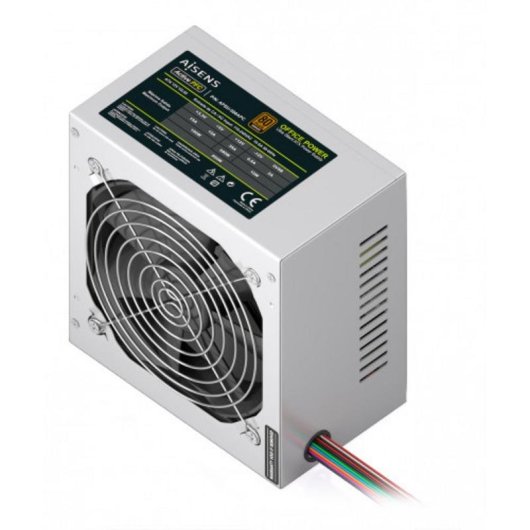Fonte de Alimentação AISENS APSU-500APC 500W Certificação 80 PLUS Bronze branca