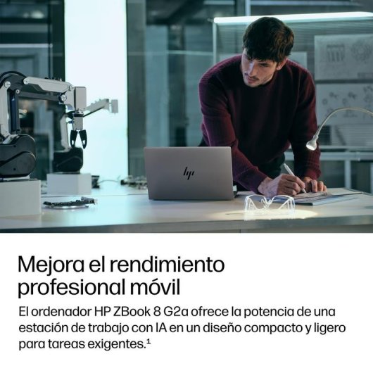 Portátil HP ZBook 8 G2a 16" AMD Ryzen AI 9 HX PRO 32GB 1TB SSD Radeon 890M Windows 11 Pro