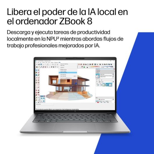 Portátil HP ZBook 8 G2a 16" AMD Ryzen AI 9 HX PRO 32GB 1TB SSD Radeon 890M Windows 11 Pro