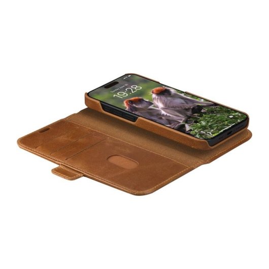Funda para móvil dbramante1928 Lynge Folio pelle marrone magnetica per iPhone 13-17e
