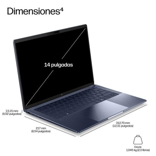 Portátil HP EliteBook X G2q 14" Snapdragon X1P-42-100 32GB 1TB SSD Adreno GPU Windows 11 Pro