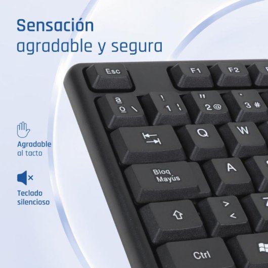 Teclado IGGUAL CK-STANDARD-105T com fios USB completo QWERTY preto