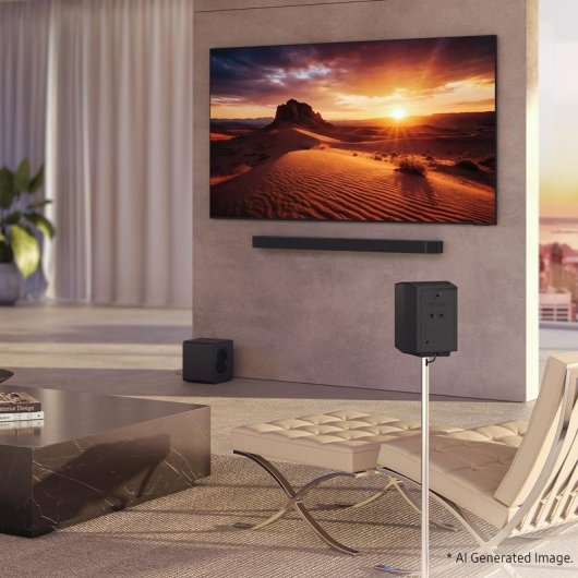 Barra de Sonido Samsung Q990H 11.1.4 756W Bluetooth WiFi Dolby Atmos Noire