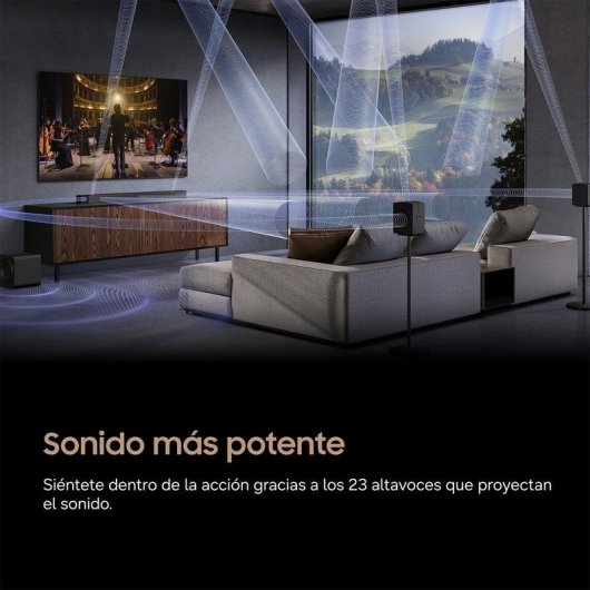 Barra de Sonido Samsung Q990H 11.1.4 756W Bluetooth WiFi Dolby Atmos Noire