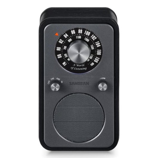 Sangean WR-9 Radio personnelle AM/FM Bluetooth 5.2 8W Midnight Oak