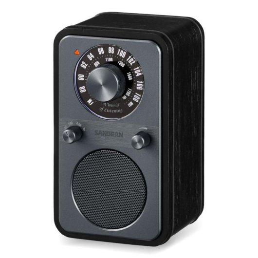 Sangean WR-9 Radio personnelle AM/FM Bluetooth 5.2 8W Midnight Oak