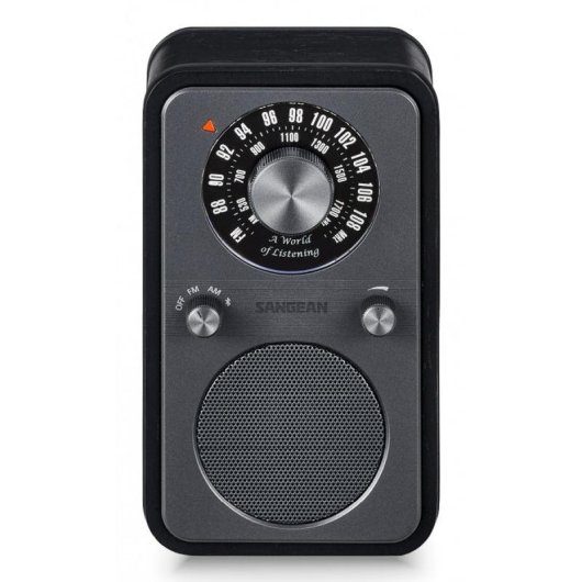 Sangean WR-9 Radio personnelle AM/FM Bluetooth 5.2 8W Midnight Oak