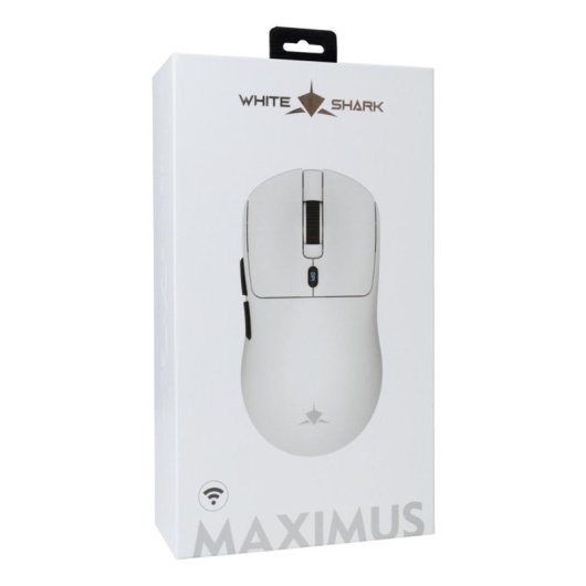 Rato White Shark MAXIMUS Bluetooth 26000 DPI Branco 6 Botões