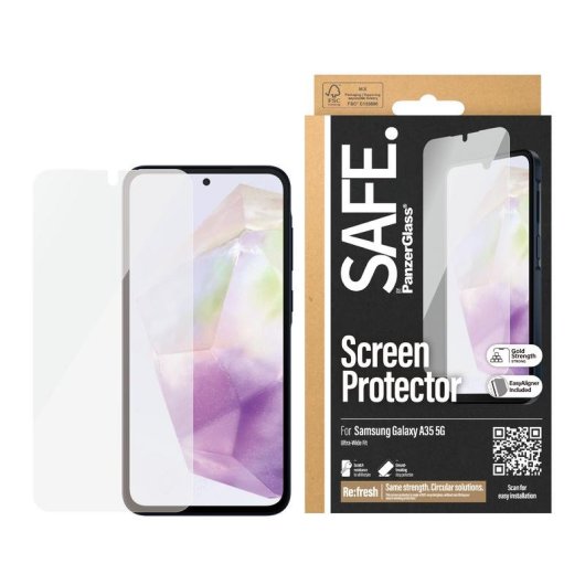 Verre Trempé PanzerGlass Samsung Galaxy A35 5G Ultra-Wide Fit