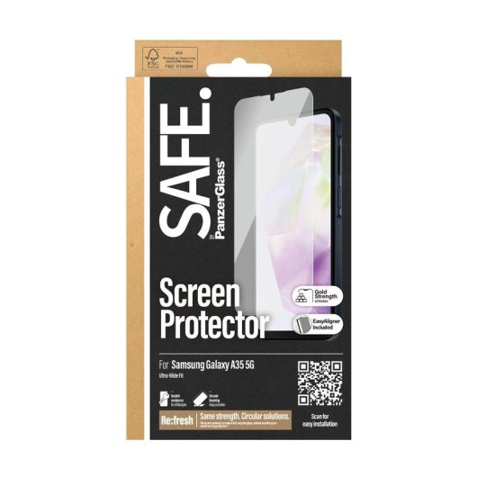 Verre Trempé PanzerGlass Samsung Galaxy A35 5G Ultra-Wide Fit