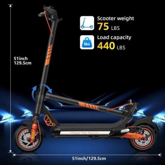 Elektroroller CUNFON RZ800 2400W Reichweite 80km Doppelfederung Schwarz