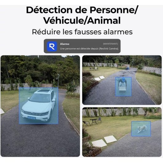 Caméra de surveillance REOLINK B330 2K Vision Nocturne Extérieure Panneau Solaire