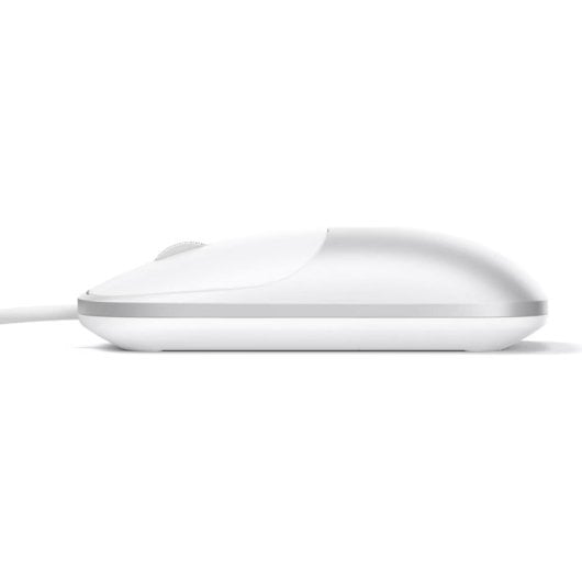 Ratón Satechi Slim LX USB-C 1200 DPI Argent Blanc Ergonomique Ambidextre