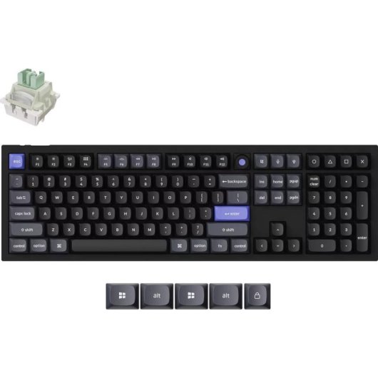 Teclado Keychron Q6 HE Magnético mecánico 100% USA con RGB y Hot Swap