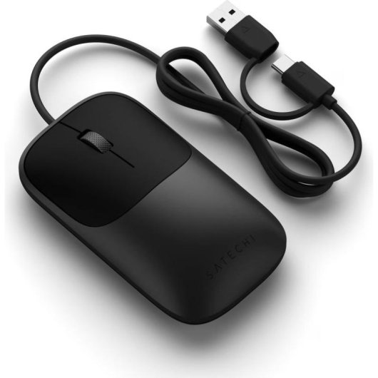 Ratón Satechi Slim LX USB-C Filaire 1200 DPI Noir Space Black