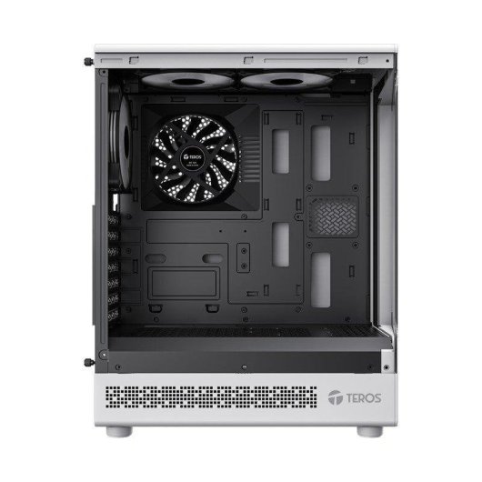 Caja PC TEROS TE-1322G ATX Gaming Blanca Frontal ARGB Cristal Templado