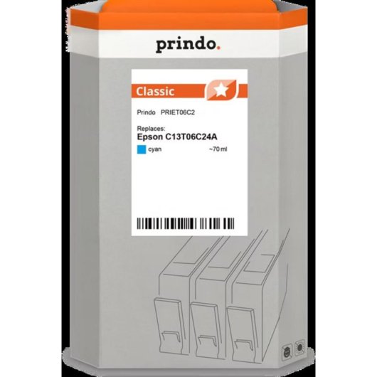 Cartucho de tinta Prindo MC55758 Cyan compatível Epson EcoTank