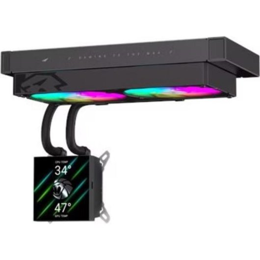 Refrigeration Liquide GameMax Glacier 240 LCD BK 240mm 2 Ventilateurs Noir