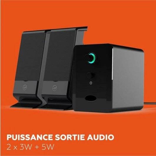 Altoparlanti Mobility Lab PC 2.1 USB compatti con cavo retrattile