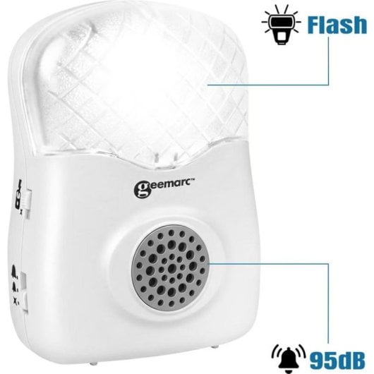 Timbre Geemarc CL12 con amplificador de volumen y señal luminosa