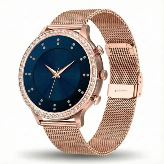 Gravity GT5-6 Bluetooth 1,32" Rose Gold Cinturino M/L IP68 Misuratore Pressione Cardio