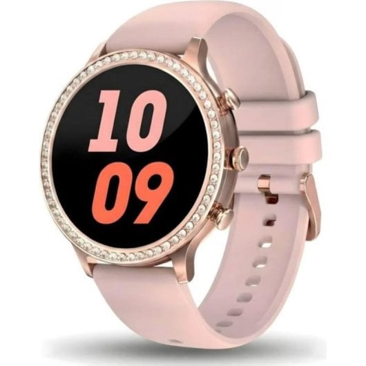 Gravity GT5-5 Bluetooth 1,32" Rose Gold Bracelet Acier Silicone IP68 Tensiomètre