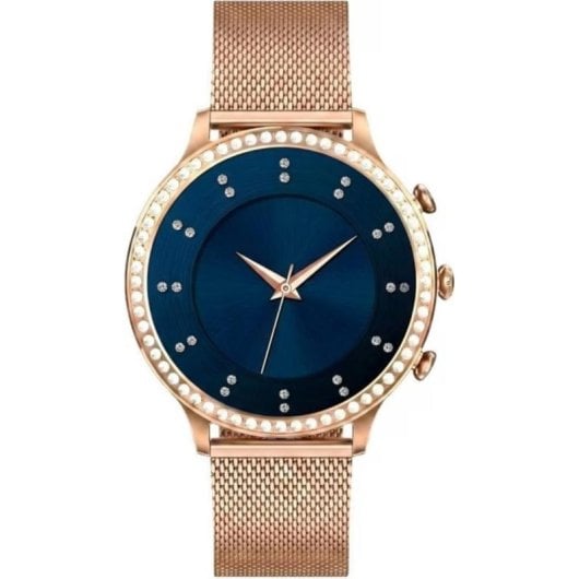 Gravity GT5-5 Bluetooth 1,32" Rose Gold Bracelet Acier Silicone IP68 Tensiomètre