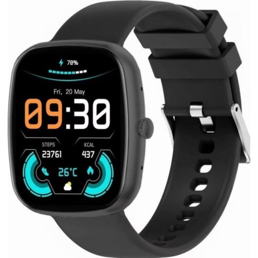Gravity GT18 Bluetooth 1,83" Noir Bracelet Unique IP68 Cardiofréquencemètre Monitorage du sommeil