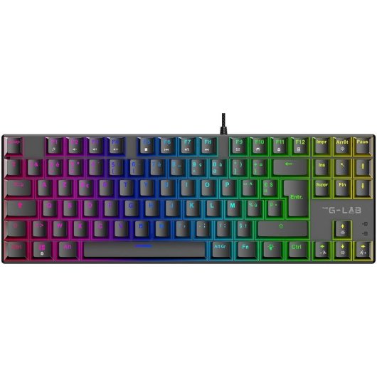 Clavier The G-Lab Keyz Mercury EX compact TKL avec switches Outemu Red AZERTY français