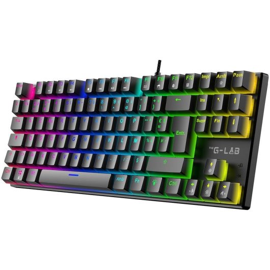 Clavier The G-Lab Keyz Mercury EX compact TKL avec switches Outemu Red AZERTY français