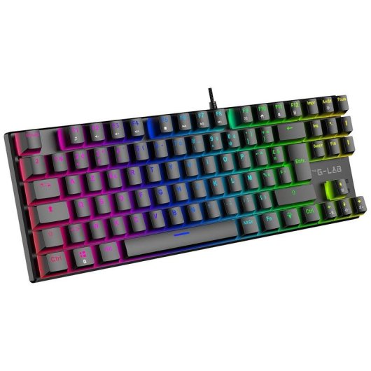 Clavier The G-Lab Keyz Mercury EX compact TKL avec switches Outemu Red AZERTY français