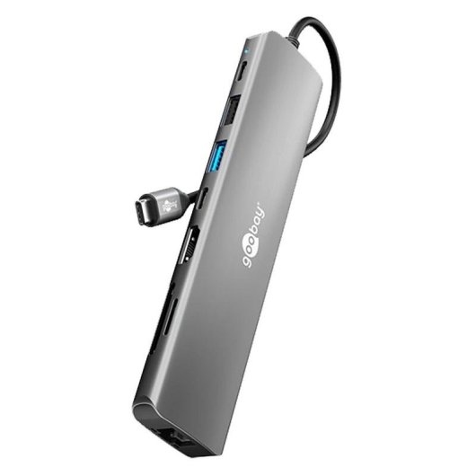 Hub Goobay 8 porte USB 3.0 Tipo C 100W modello 79146 con HDMI e RJ45