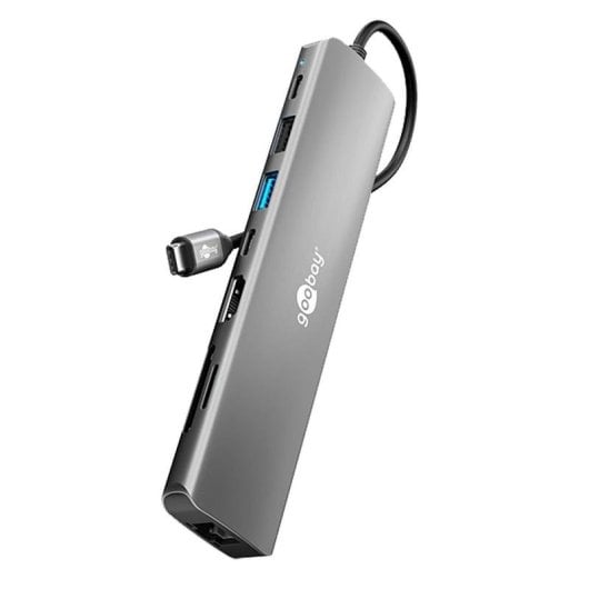 Hub Goobay 8 puertos USB 3.0 Tipo C 100W modelo 79148 con HDMI y RJ45