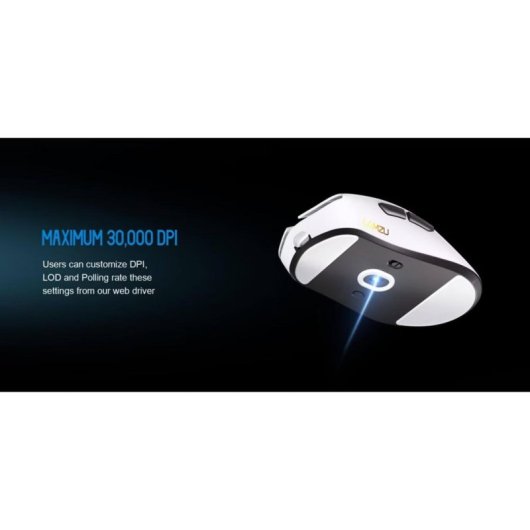 Ratón Lamzu Paro Aurora Gaming Wireless 30000 DPI Polar White 8000Hz 5 Botones