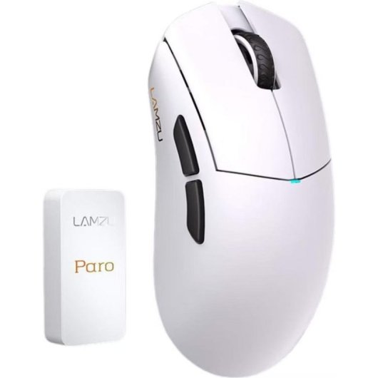 Ratón Lamzu Paro Aurora Gaming Wireless 30000 DPI Polar White 8000Hz 5 Botones