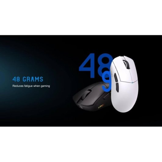 Ratón Lamzu Paro Aurora Gaming Wireless 30000 DPI Polar White 8000Hz 5 Botones
