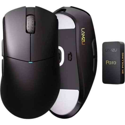 Ratón Lamzu Paro Aurora Gaming Wireless 30000 DPI Nero Charcoal Black